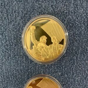 47th President Donald Trump “ Fight ”commemorative coin in protective case.